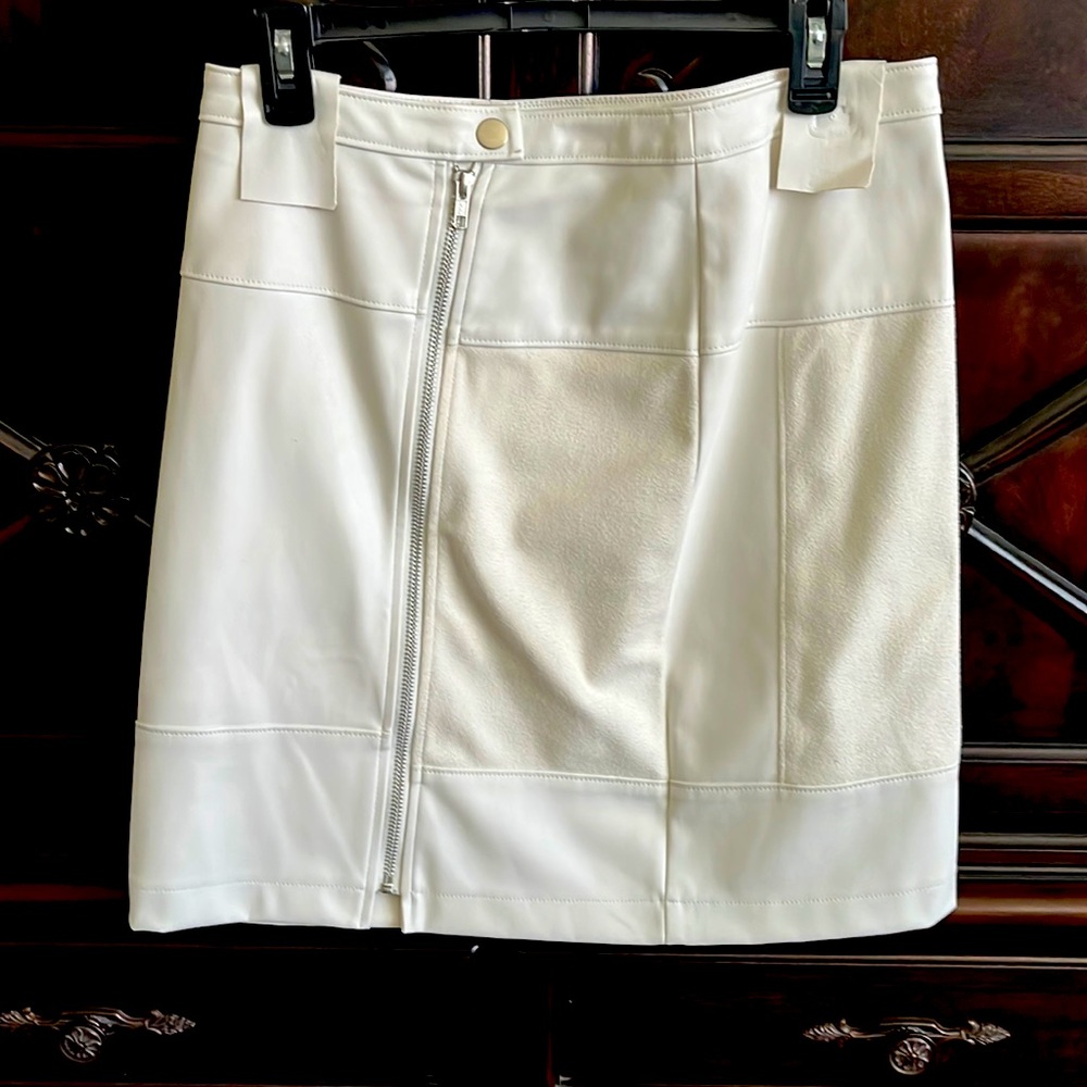 NWOT Faux suede & leather skirt INC International Concepts from Macys